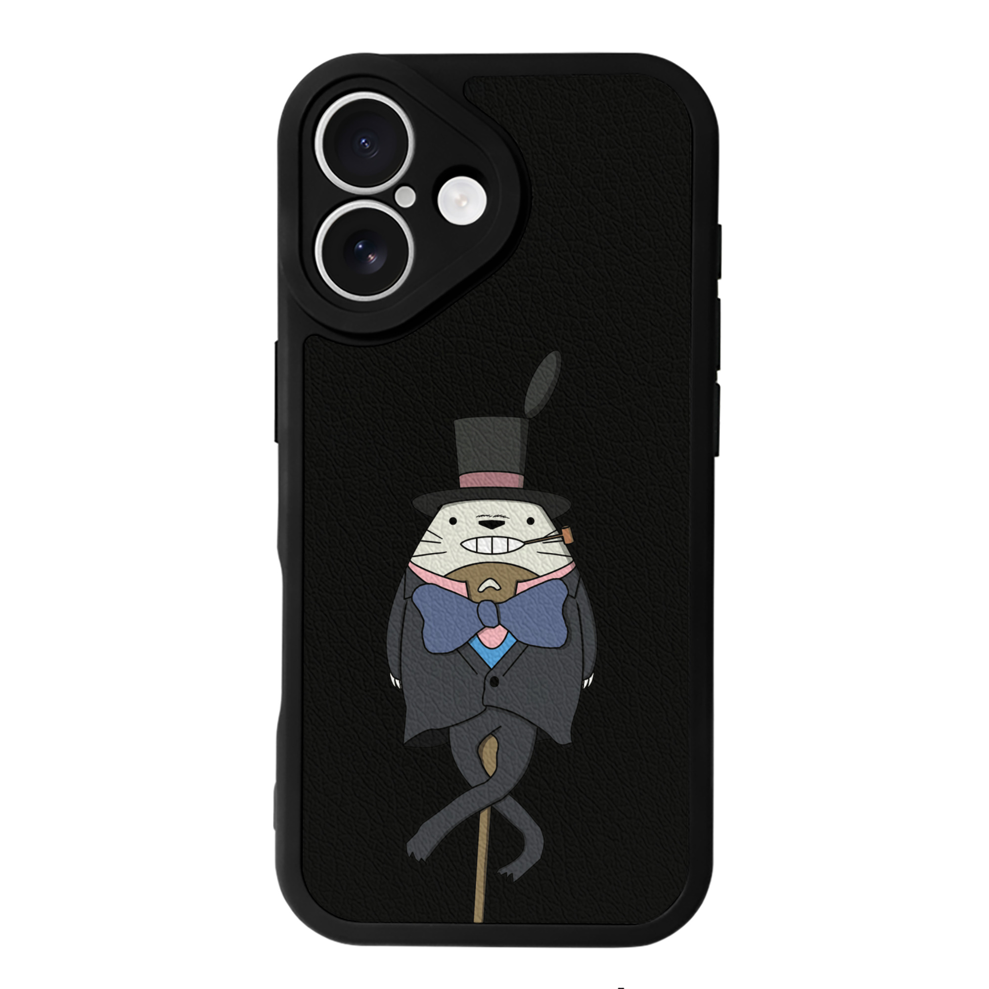（画像用） となりのトトロ 草壁メイ 草壁サツキ My Neighbor Totoro Satsuki Kusakabe Mei Kusakabe 【iPhone 16シリーズ対応】シリコンスマホケース（レザー調） 材質：シリコン